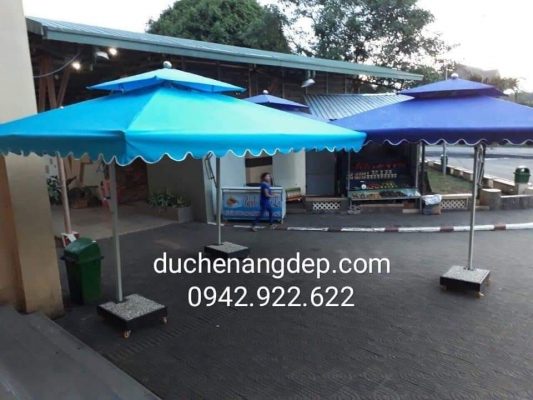 Dù che nắng lệch tâm vuông thương hiệu Hòa Phát Đạt