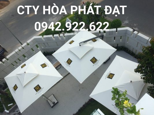 Dù che nắng quán cafe thương hiệu Hòa Phát Đạt